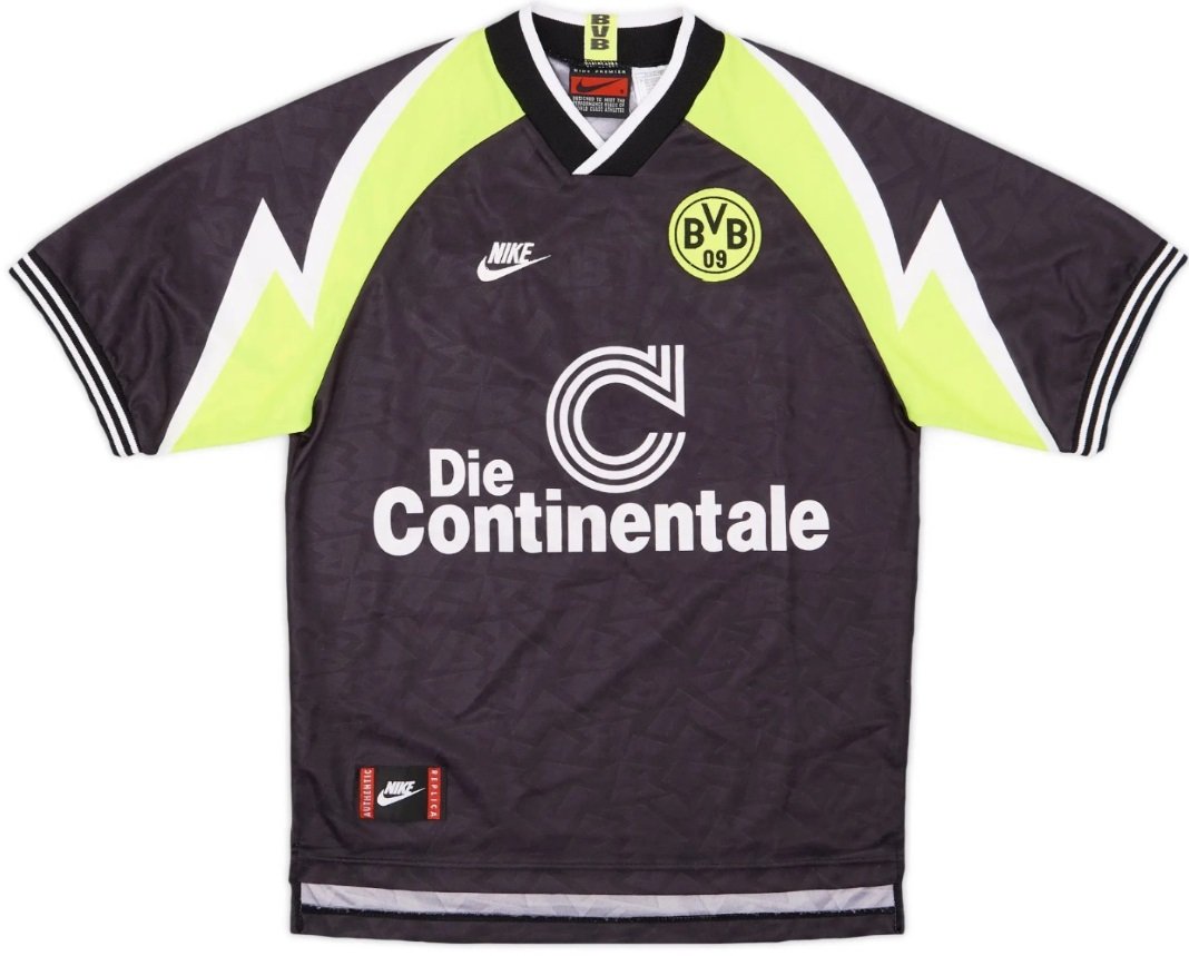Camisa II Borussia Dortmund 1995 1996 Away retro 